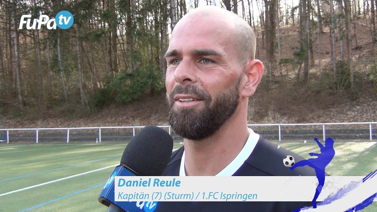 Daniel Reule - 1. FC Ispringen - zum Spiel vs. SV Huchenfeld, im FuPa.tv-Interview am 8.4.2018