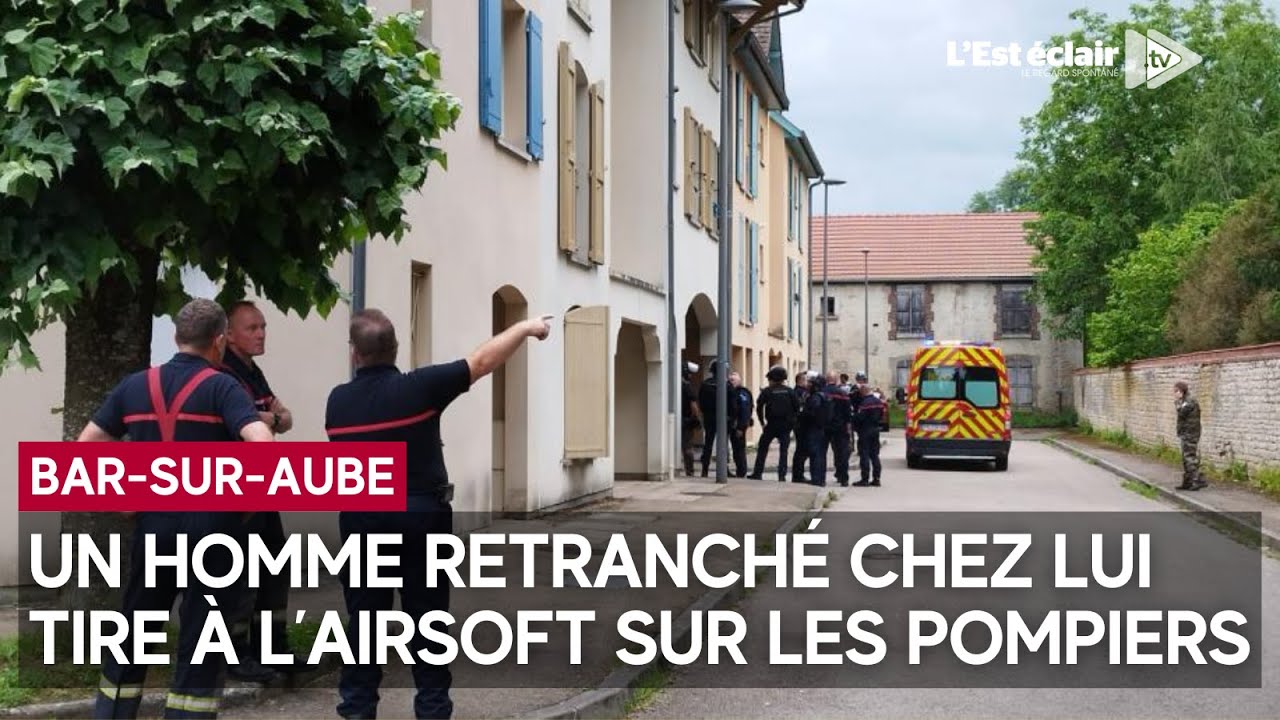 À Bar-sur-Aube, un homme retranché chez lui tire à l’airsoft sur les pompiers