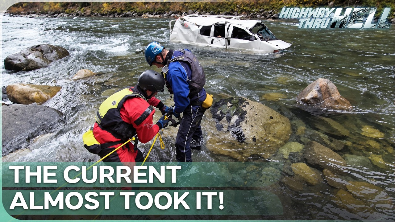 Nick Leads a Dangerous 90-Foot Creek Recovery | Highway Thru Hell Universe