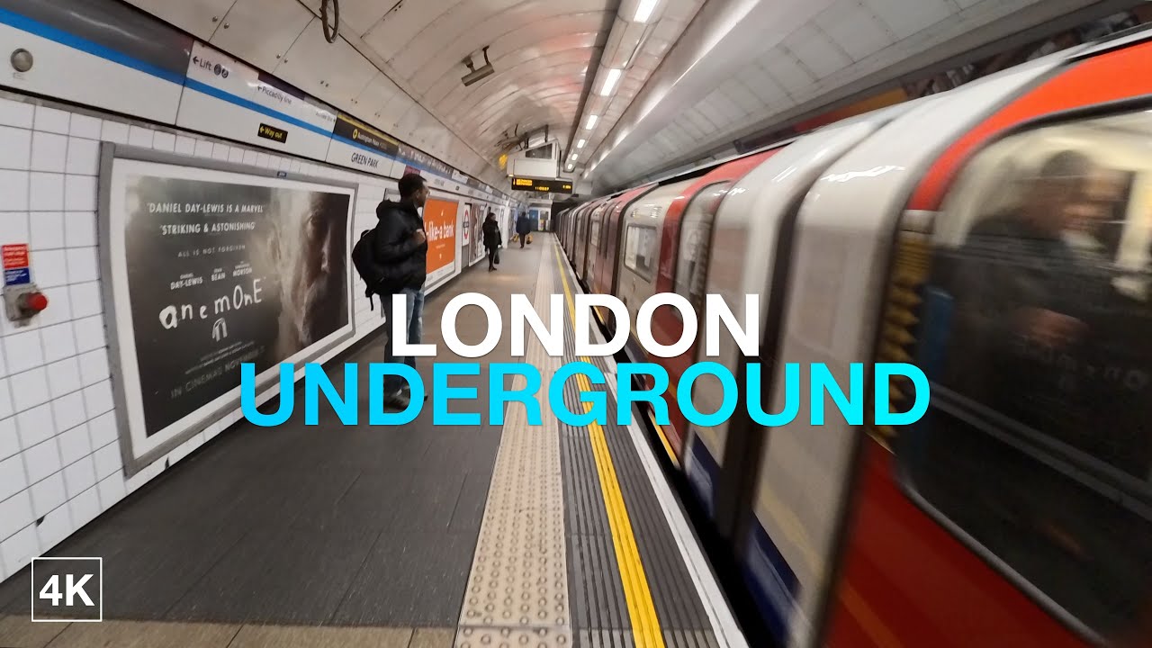 London Tube Ride from Green Park to Bank via Euston | Victoria Line & Northen Line | POV