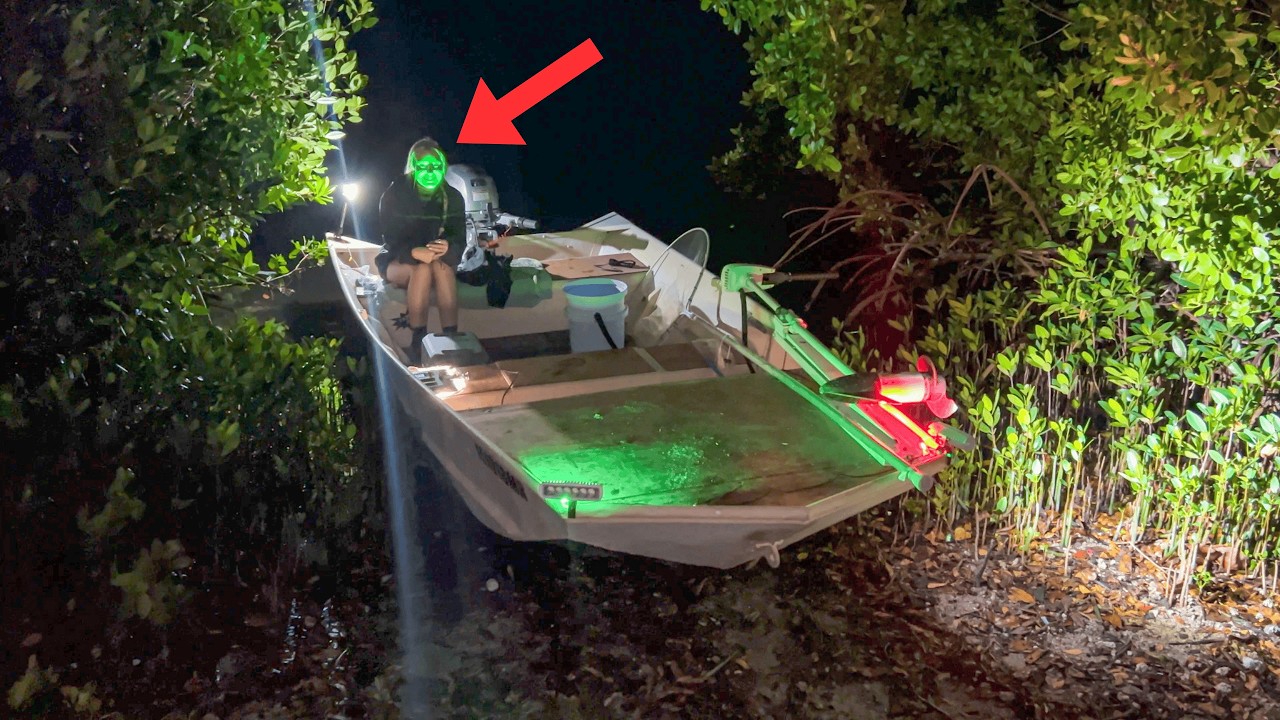I take my girlfriend fishing at night {CATCH & COOK}