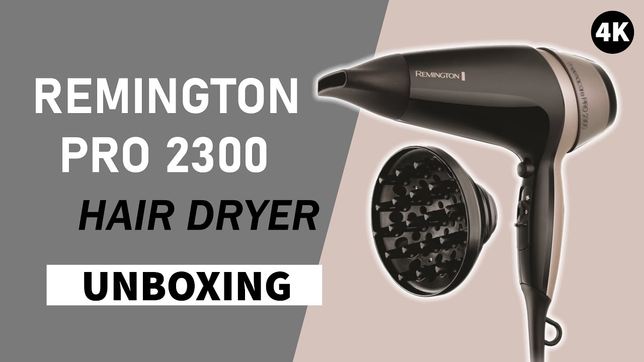 Remington Thermacare Pro 2300 Hair Dryer Unboxing 4K