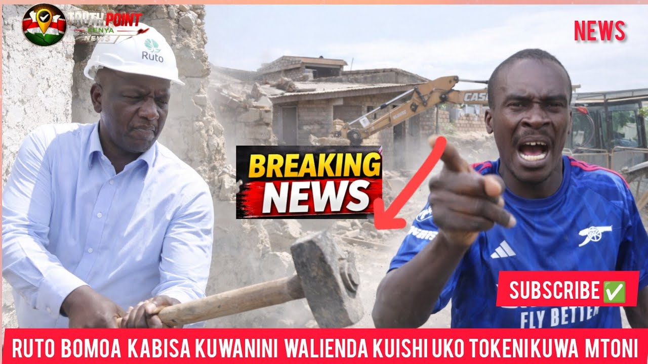 Breaking news Ruto kama nikubamoa nyumba bomoa