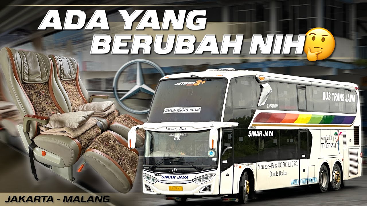 SEKIAN LAMA GAK NAIK SINAR JAYA, MAKIN ISTIMEWA‼️Trip Jakarta - Malang with Sinar Jaya Double Decker