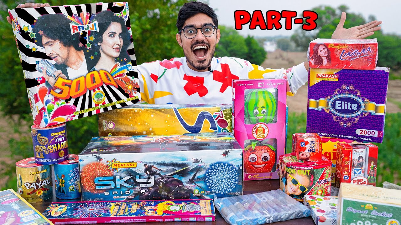 ये नए नए पटाखे चलाने में तो मज़ा आ गया😍 - All New Diwali Firecrackers Testing🔥 | BEST DIWALI STASH