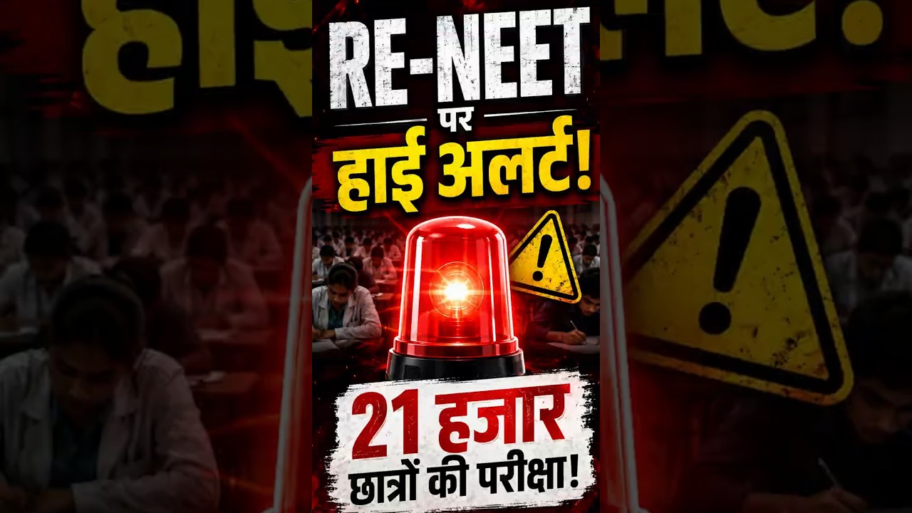 RE-NEET पर हाई अलर्ट! 21 हजार छात्रों की परीक्षा!