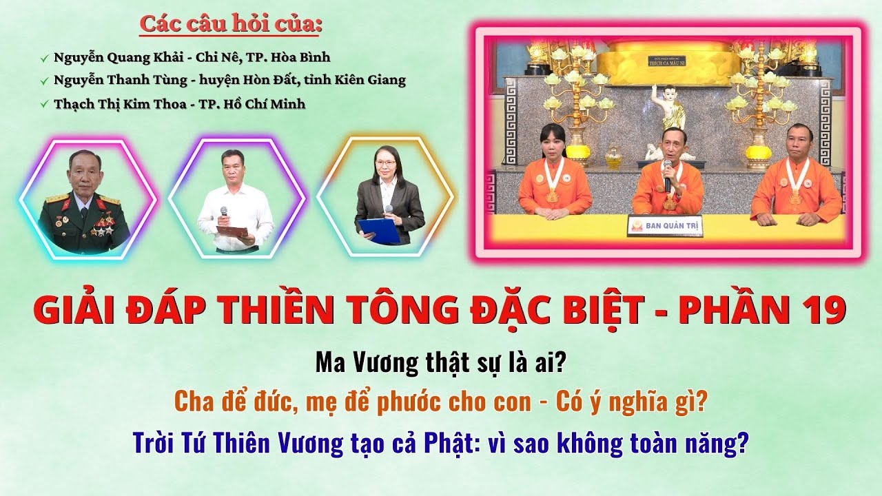 Giải đáp Thiền tông P19 - Ma Vương là ai? Cha để đức cho con? - Thiền Tông Tân Diệu | tttd