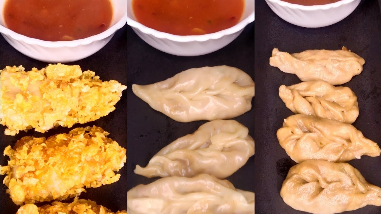 Momos recipe | three different ways|.                   #recipe#food#momos#tastyrecipes#fyp #viral 