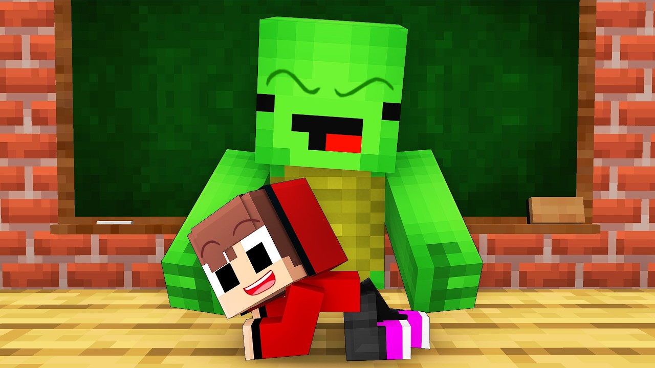 Baby JJ Come To School - Maizen Minecraft Animation