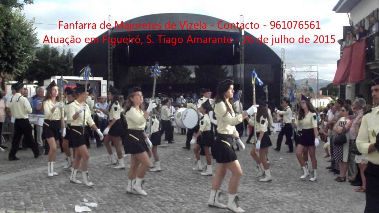Fanfarra de Majoretes de Vizela em Figueiró, Amarante 26 de Julho de 2015