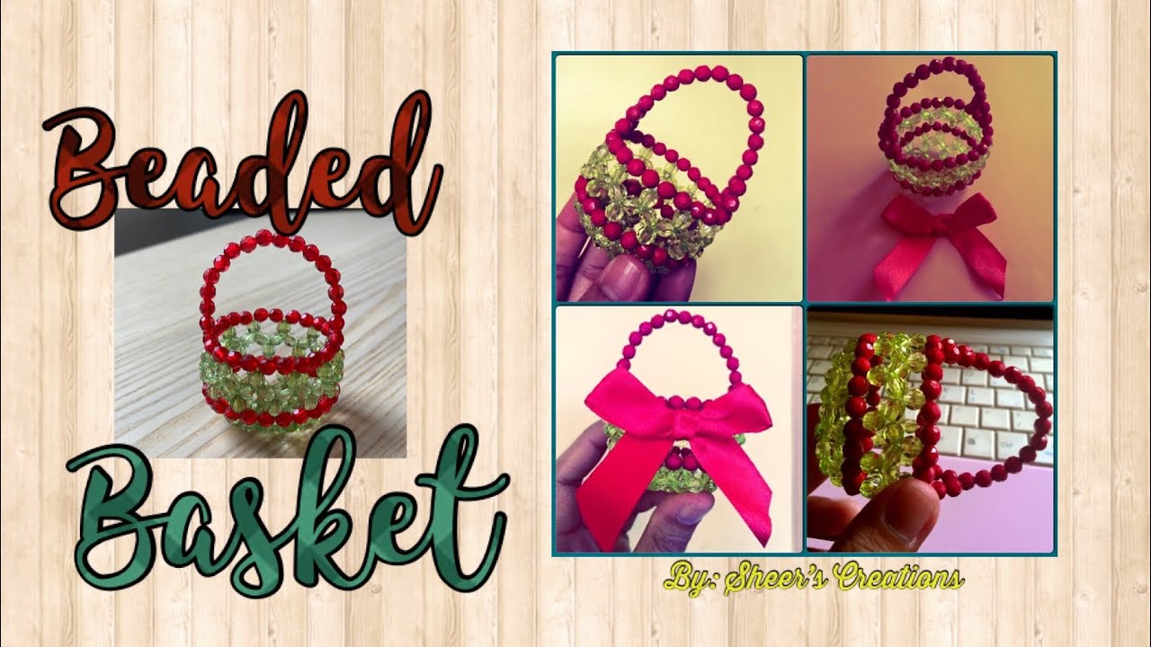 Beaded Basket Tutorial - Souvenir Item - How to Make DIY - Beading - Beads Craft