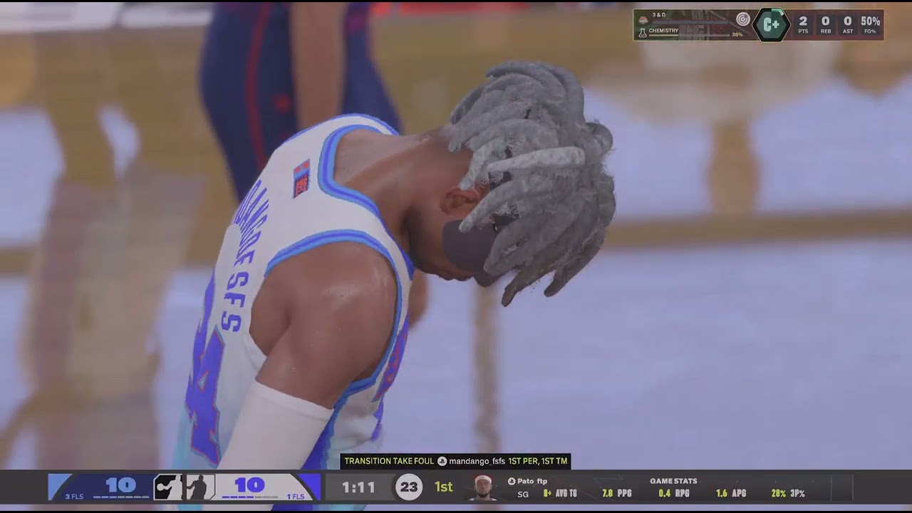 NBA 2K26_ my first game on this iso build had 27 points!