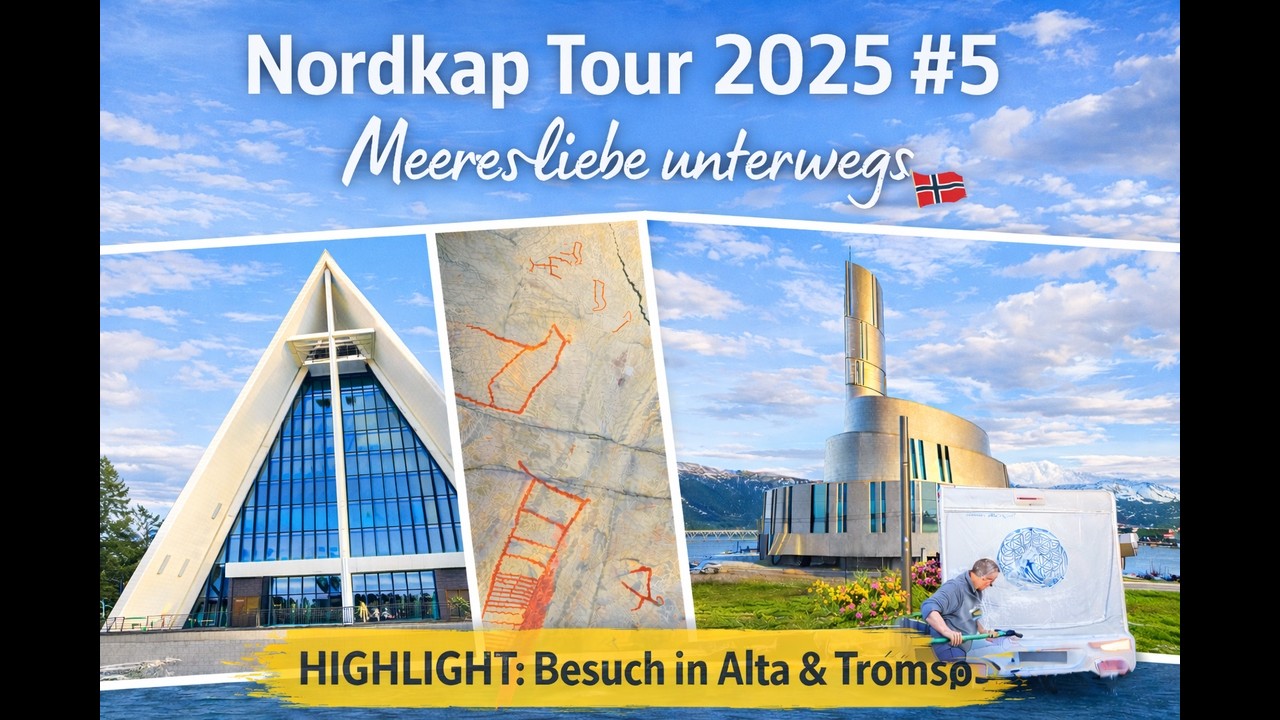 Nordkap Tour 2025 #5 Alta & Tromsø entdecken 🇳🇴 Kathedralen,UNESCO-Kultur & ein Boxenstopp in Larvik