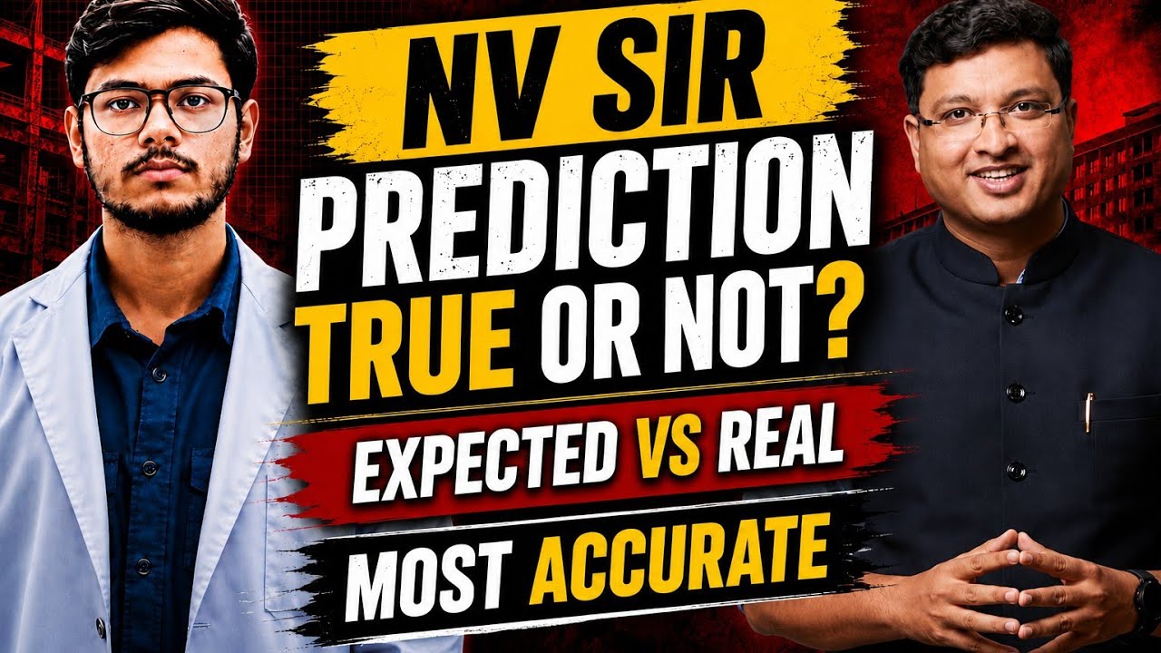 RENEET 2026 Expected Cutoff Vs Actual Cut off 😳 | NV Sir past years  🔥 | High Cutt Off NEET 2026 ?