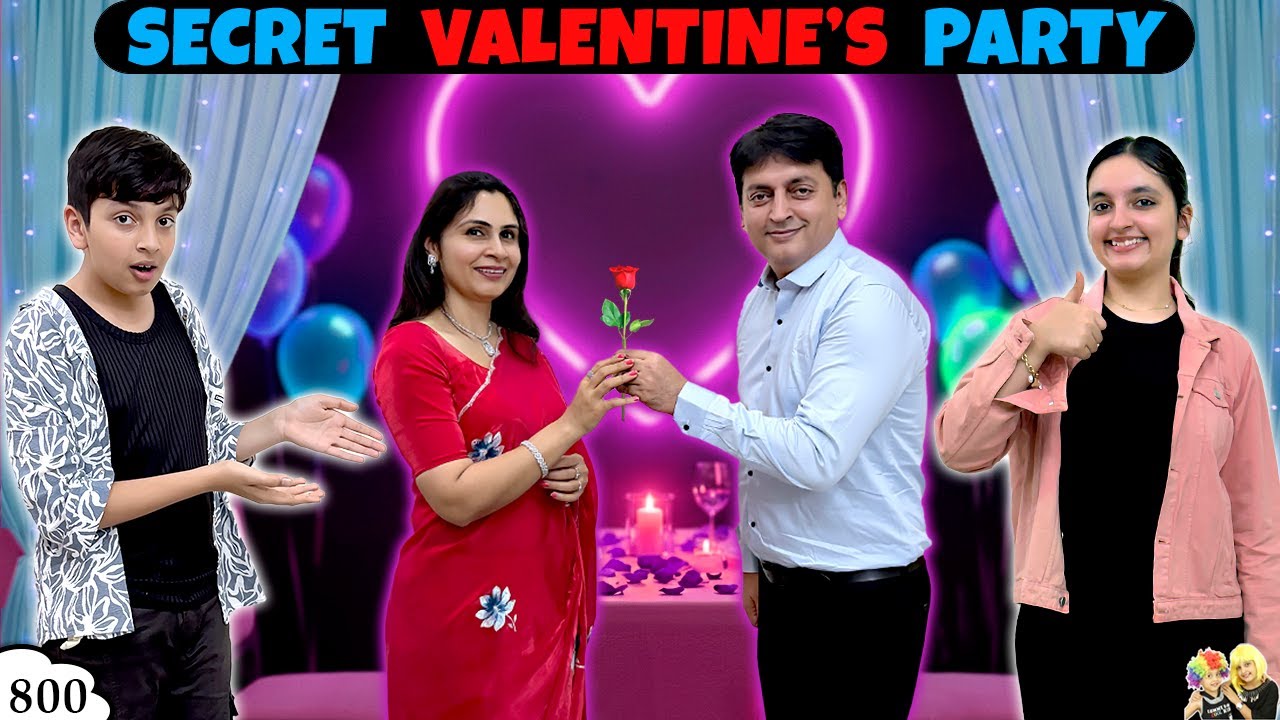 SECRET VALENTINE'S PARTY | Ep 800 | Family Celebration Vlog | Aayu and Pihu Show