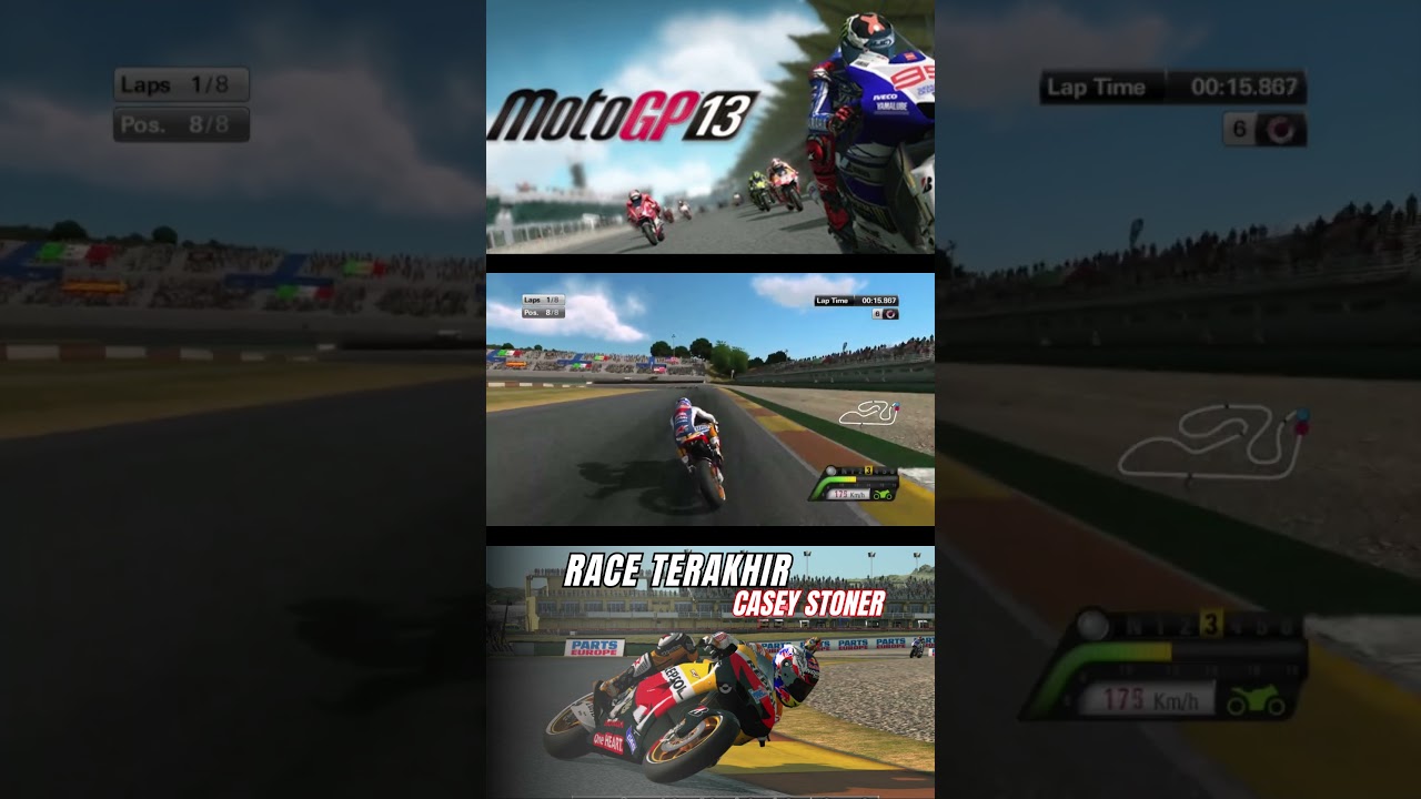 Race Terakhir Casey Stoner, Full Video Cek  Di Channel Saya Guys #dadan28 #caseystoner #motogp13