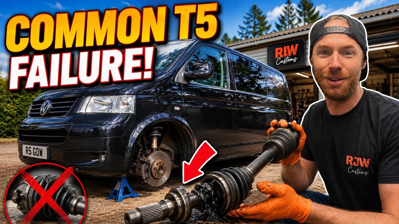VW Transporter T5 Driveshaft dilemma - HOW TO Change your CV gaiter/Driveshaft - Common Issue