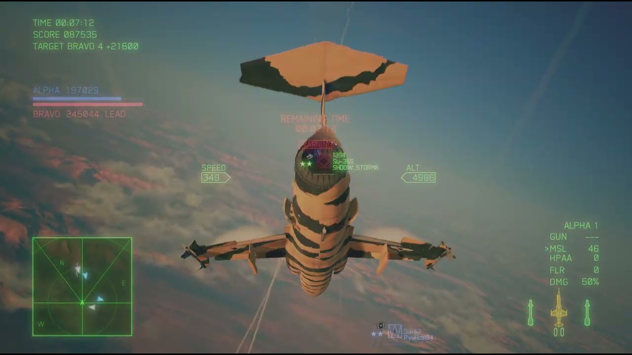 Ace Combat 7 F-104C' 4v4