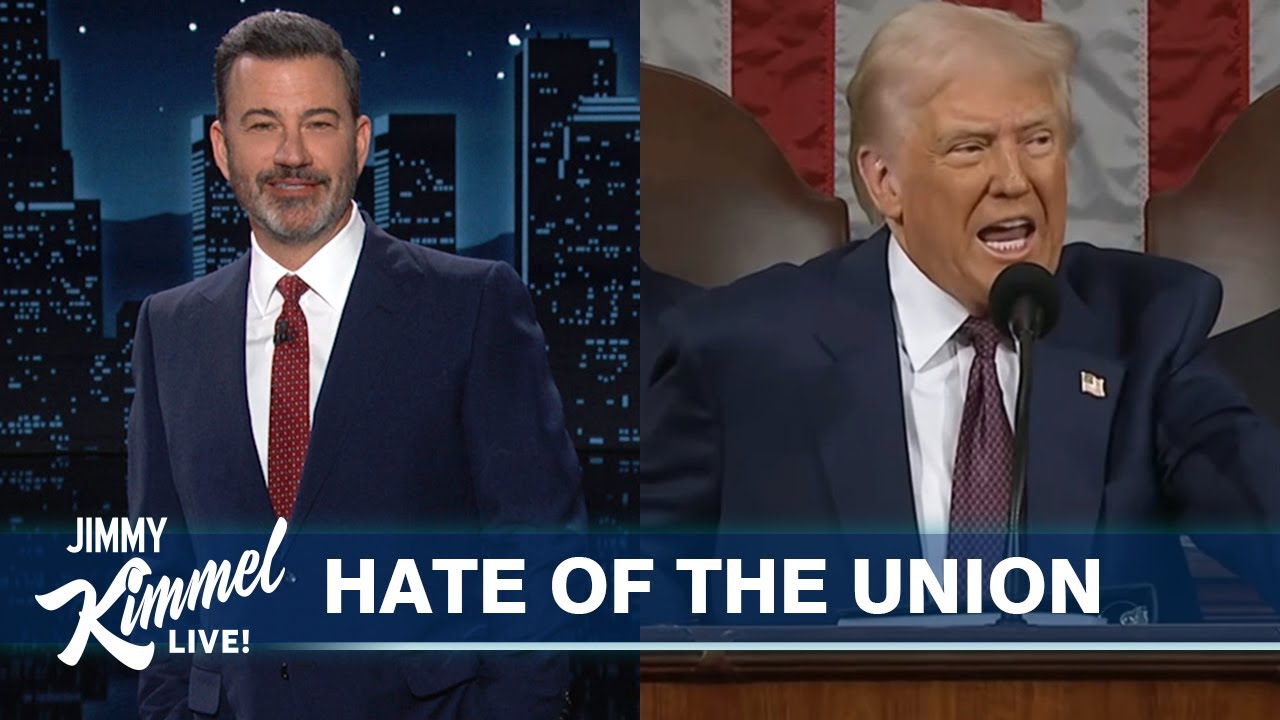 Jimmy Kimmel Reacts to Donald Trump&rsquo;s Address to Congress