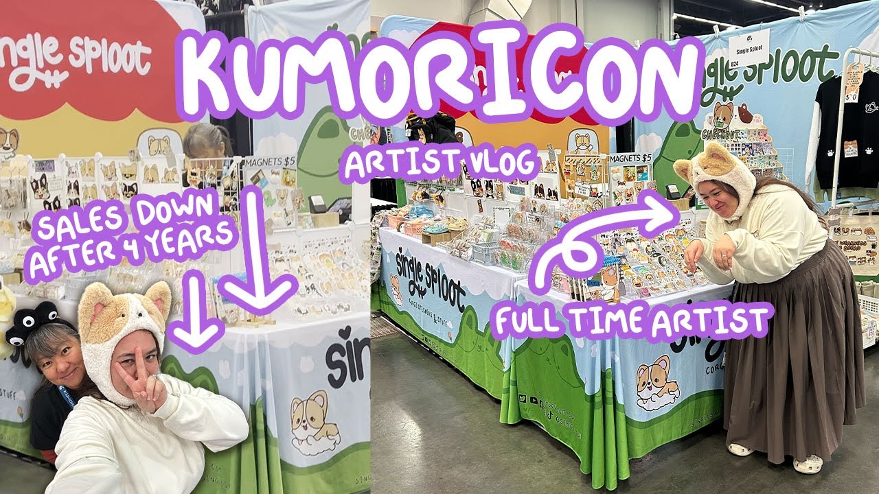 Скидка 50% на моём четвёртом Kumoricon 2025 | Художник на полную ставку | Видеоблог художника | S...