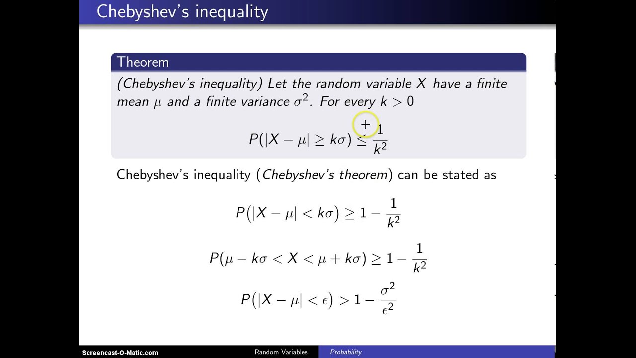 Chebyshev's inequality