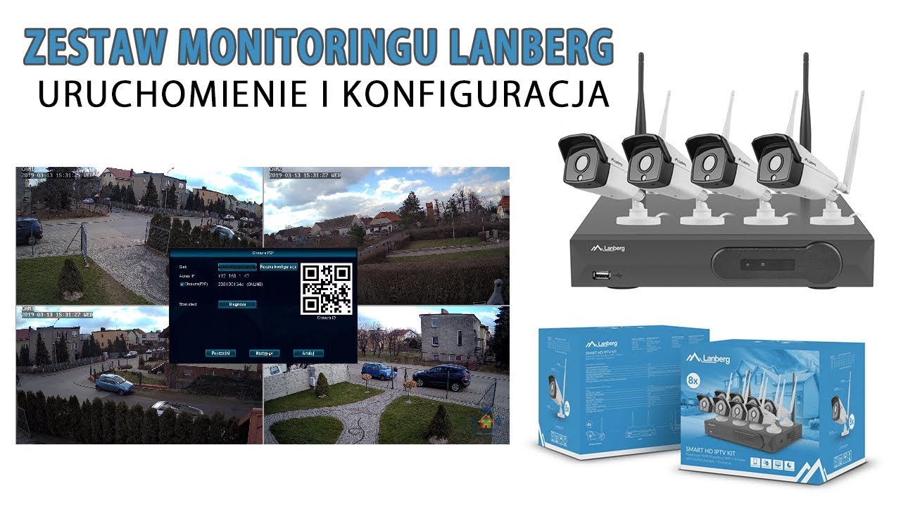 Zestaw do monitoringu Lanberg - Uruchomienie oraz podstawowa konfiguracja