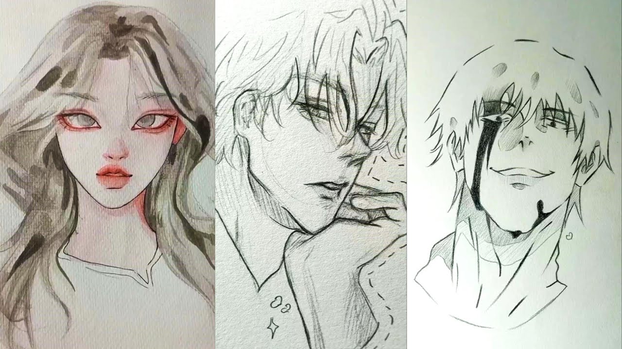 🖌️🎨Art drawing  tiktok compilations  ~ 😍Anime  #196