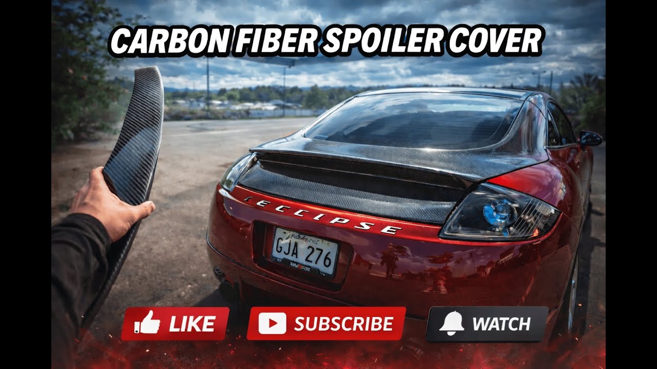 Mitsubishi Eclipse 2006 Spoiler Cover in Carbon Fiber Unboxing 🔥