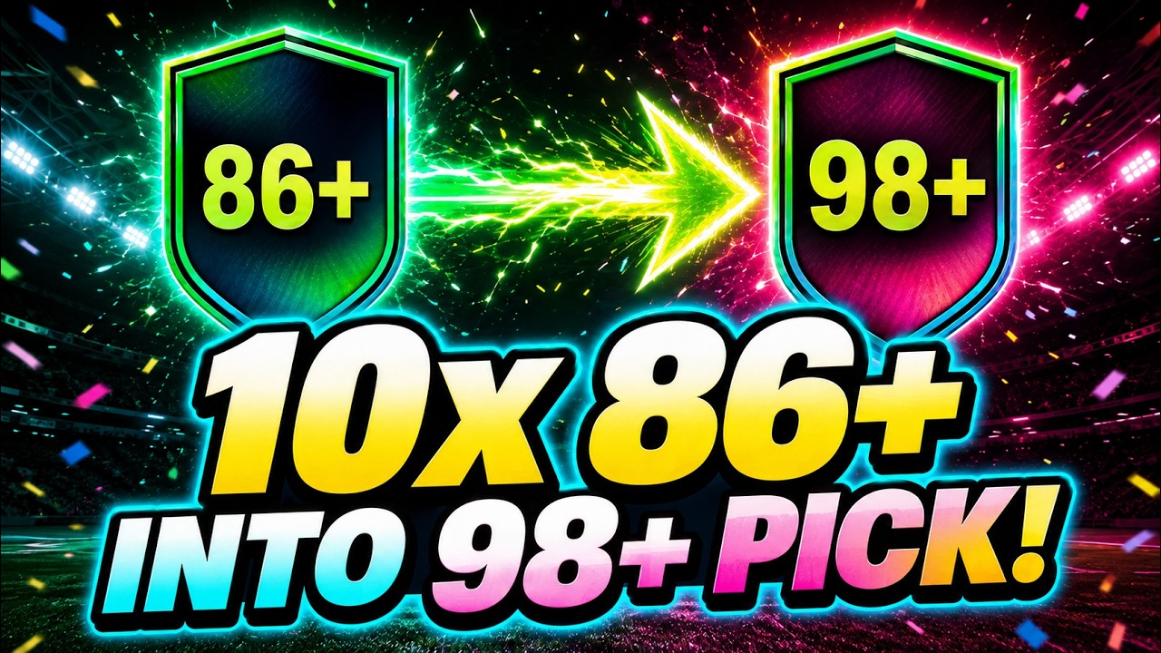Улучшения 86+ x10 помогают мне создать выбор игрока 98+! FC 26 Ultimate Team!
