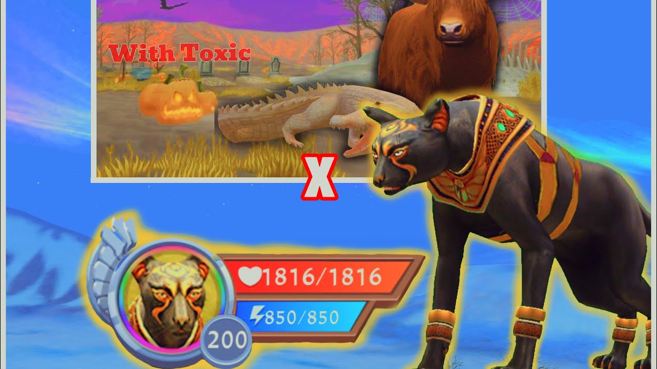 Wildcraft: Clan Bosses with Toxic 3 + Level 200 Cheetah