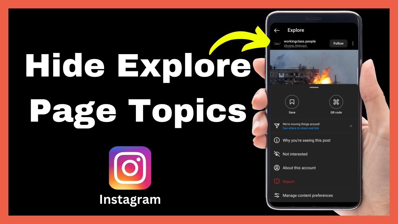 How To Hide Instagram Explore Page Topics - Quick Tutorial