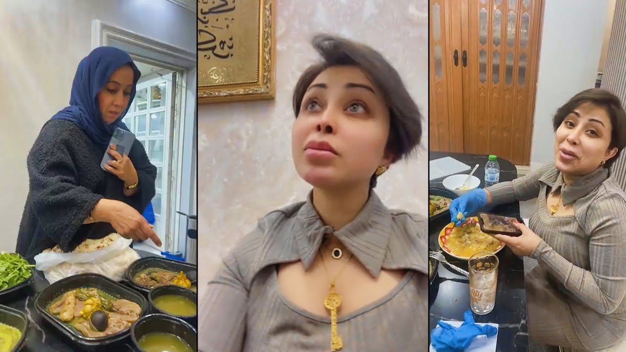 ابرار الكويتية في بيت أمها عزمتهم على باجة وكراعين !! ردة فعل أمها😂