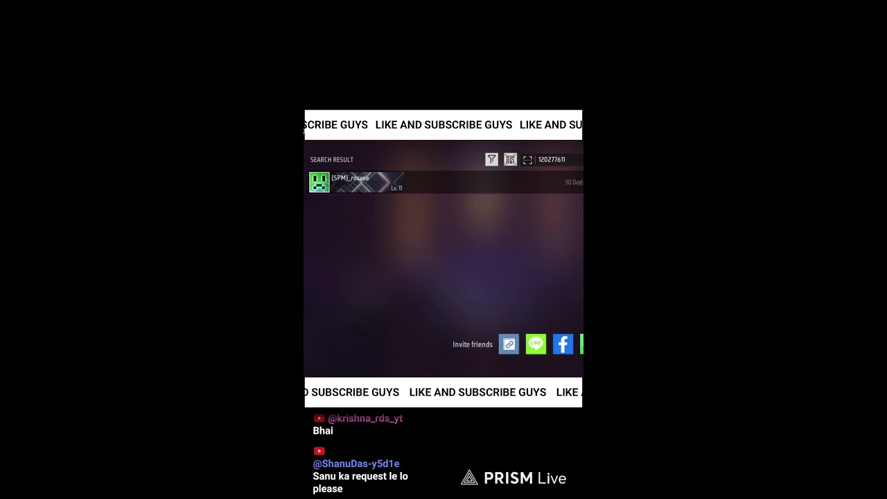 MINZOX IS LIVE ❤️ GUILD TEST AND SEARCH 🔍 YOUR ID AND REACTION ❤️1