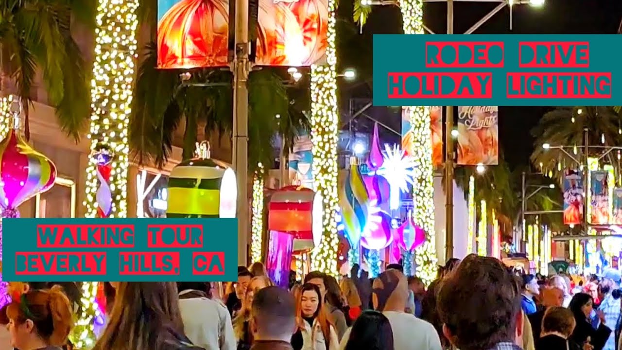 4K Rodeo Drive Holiday Lights 2024 : A Stunning Holiday Display in Beverly Hills #christmas #xmas