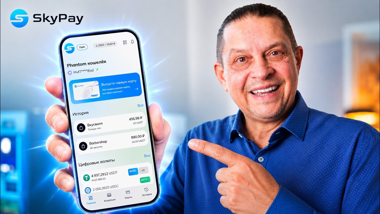 SkyPay &mdash; криптокарта нового поколения? Честный обзор и тест