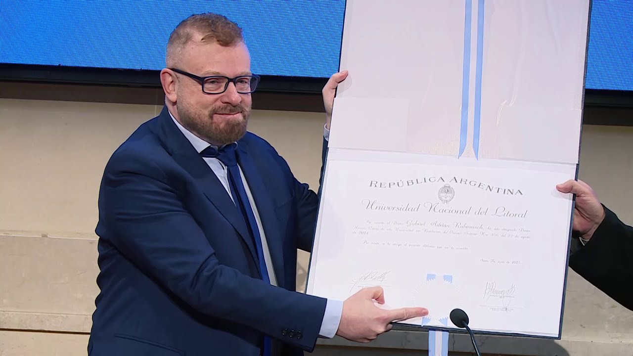 La UNL reconoció a Gabriel Rabinovich como Doctor Honoris Causa