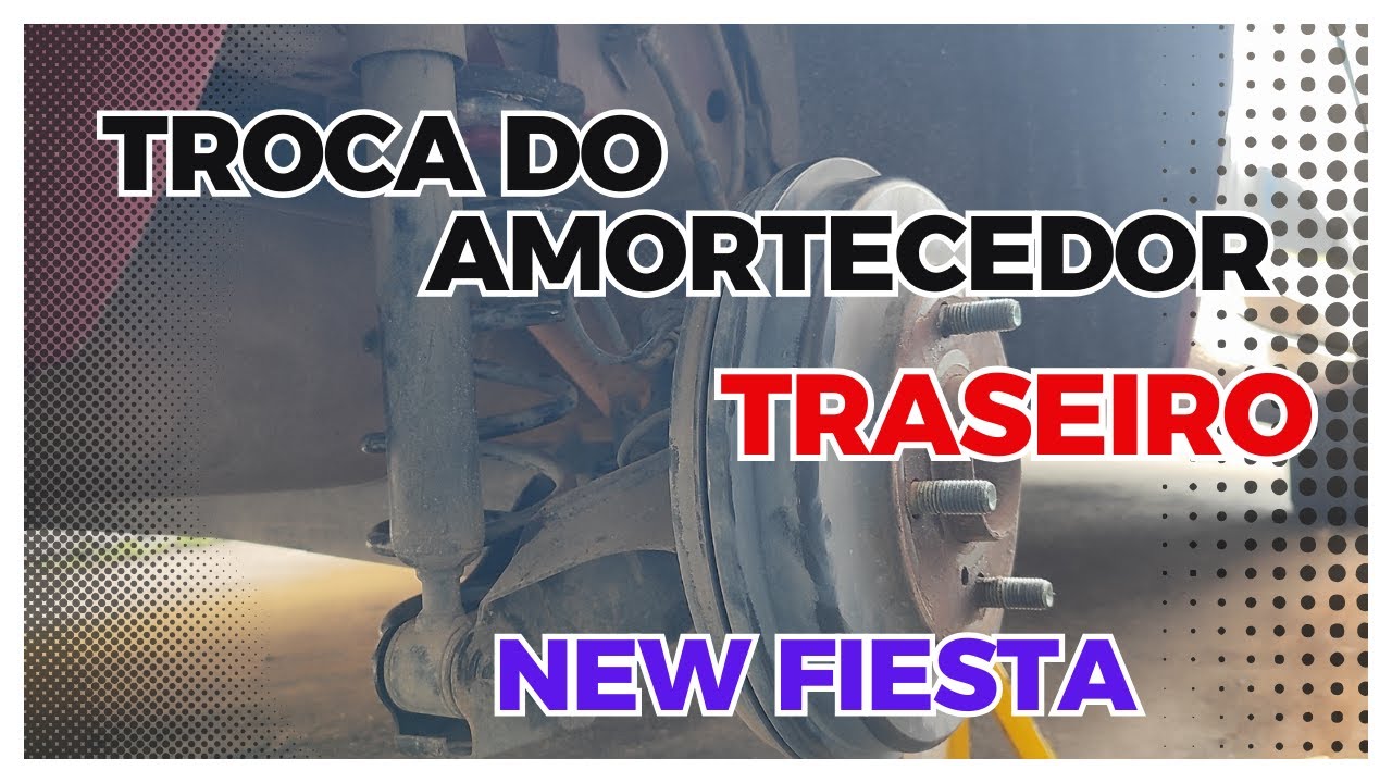 Замена заднего амортизатора на автомобиле New Fiesta.