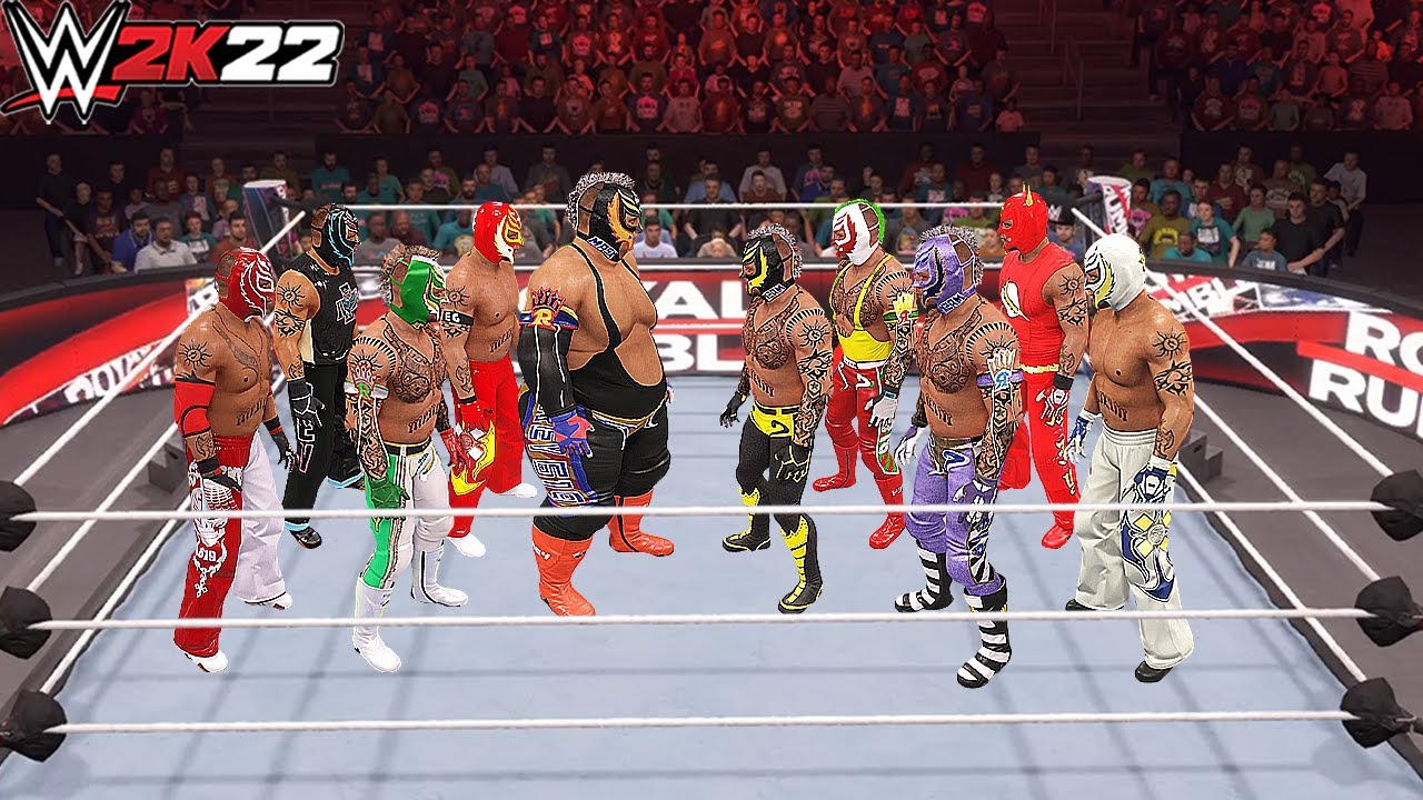 30 Man Rey Mysterio Royal Rumble Match! - WWE 2K22