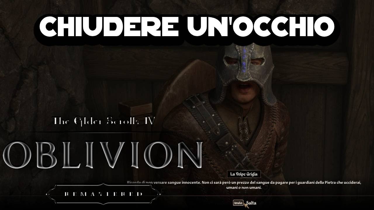 Soluzione missione Chiudere un occhio su Oblivion Remastered