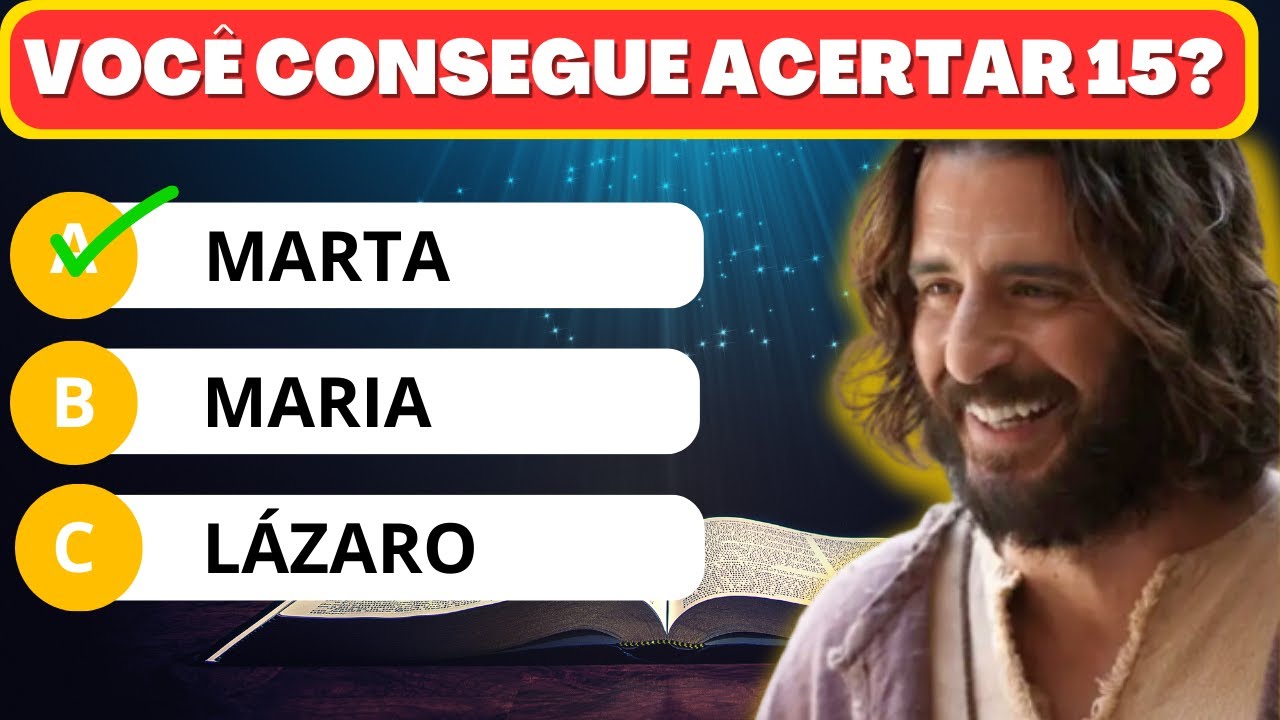 🎯 DESAFIO BÍBLICO: 20 perguntas sobre Jesus Cristo. (QUIZ)
