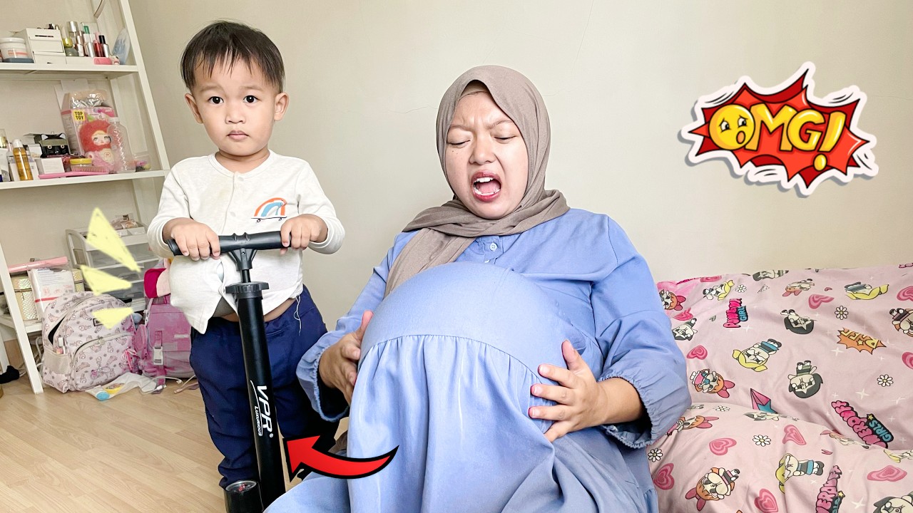 KAGET‼️ AKSA POMPA PERUT IBU JADI GENDUT 🤰🏻 TIBA2 MULES PART 2 😱