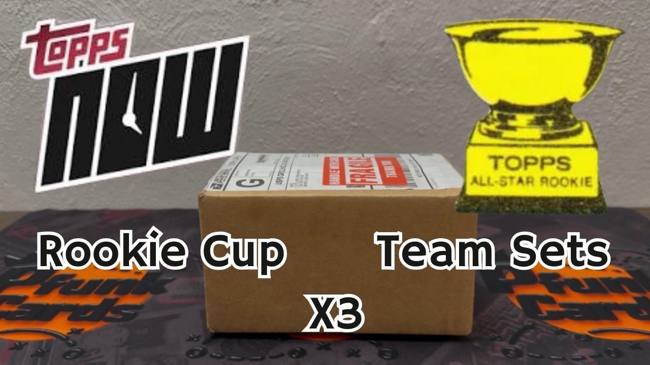 HUGE GOLD!! BRAND NEW!! 2025 Topps Now Rookie Cup Team Set X3 🔥🚀Beautiful Cards.