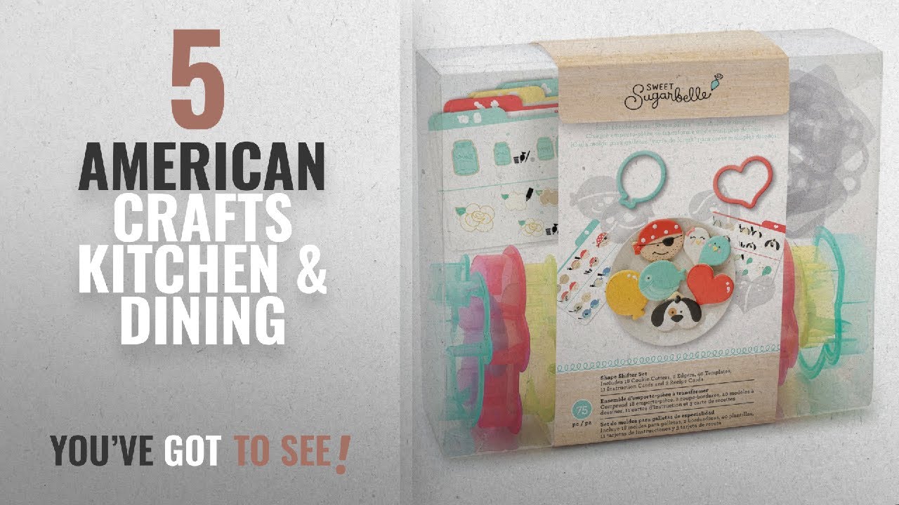 American Crafts Top 10 Kitchen & Dining [2018]: Sweet Sugarbelle Cookie Cutter Shape Shifter Set by