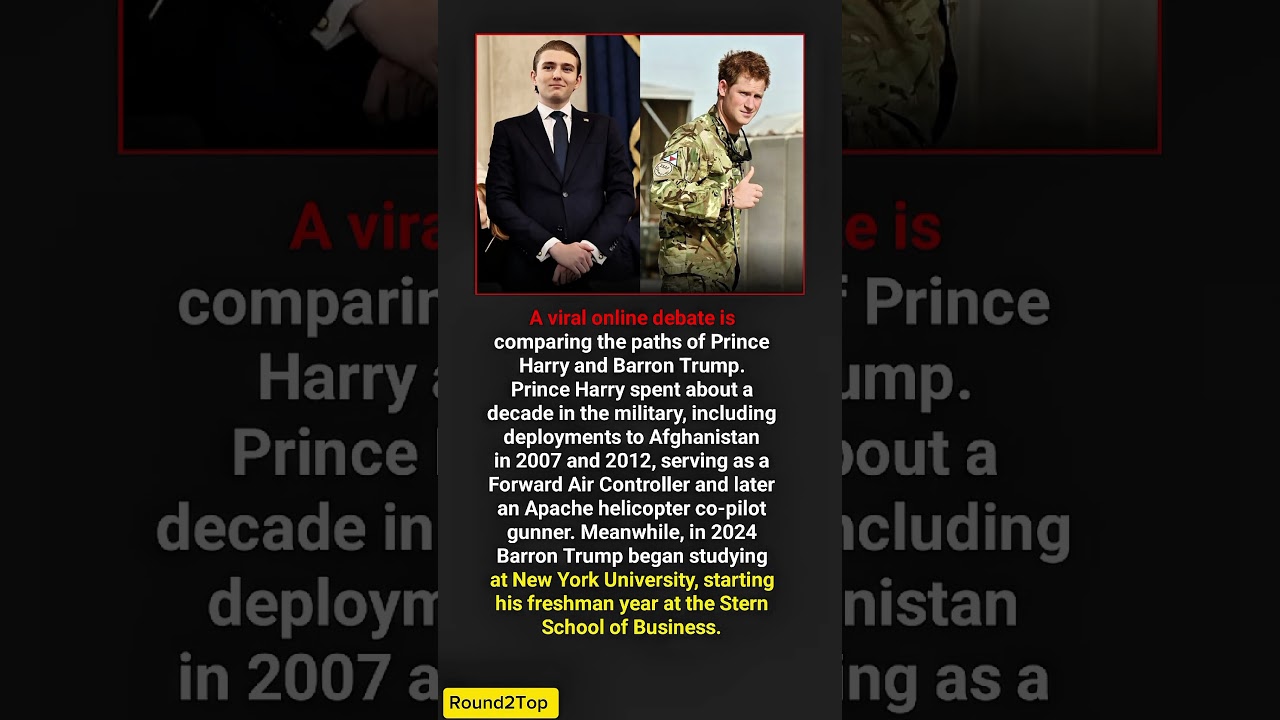 Online Debate Compares Prince Harry and Barron Trump&rsquo;s Different Paths