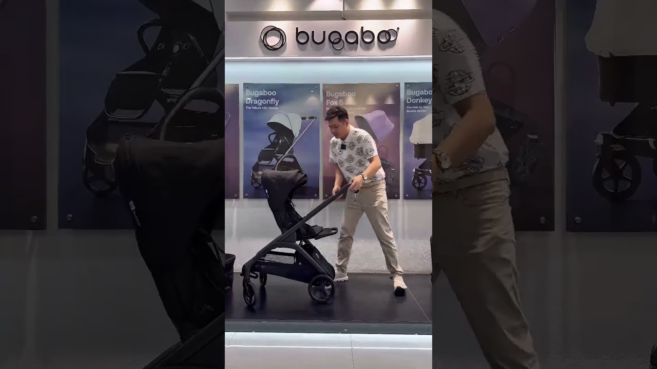 Xe đẩy du lịch gấp gọn Bugaboo Dragonfly gấp gọn bằng 1 tay