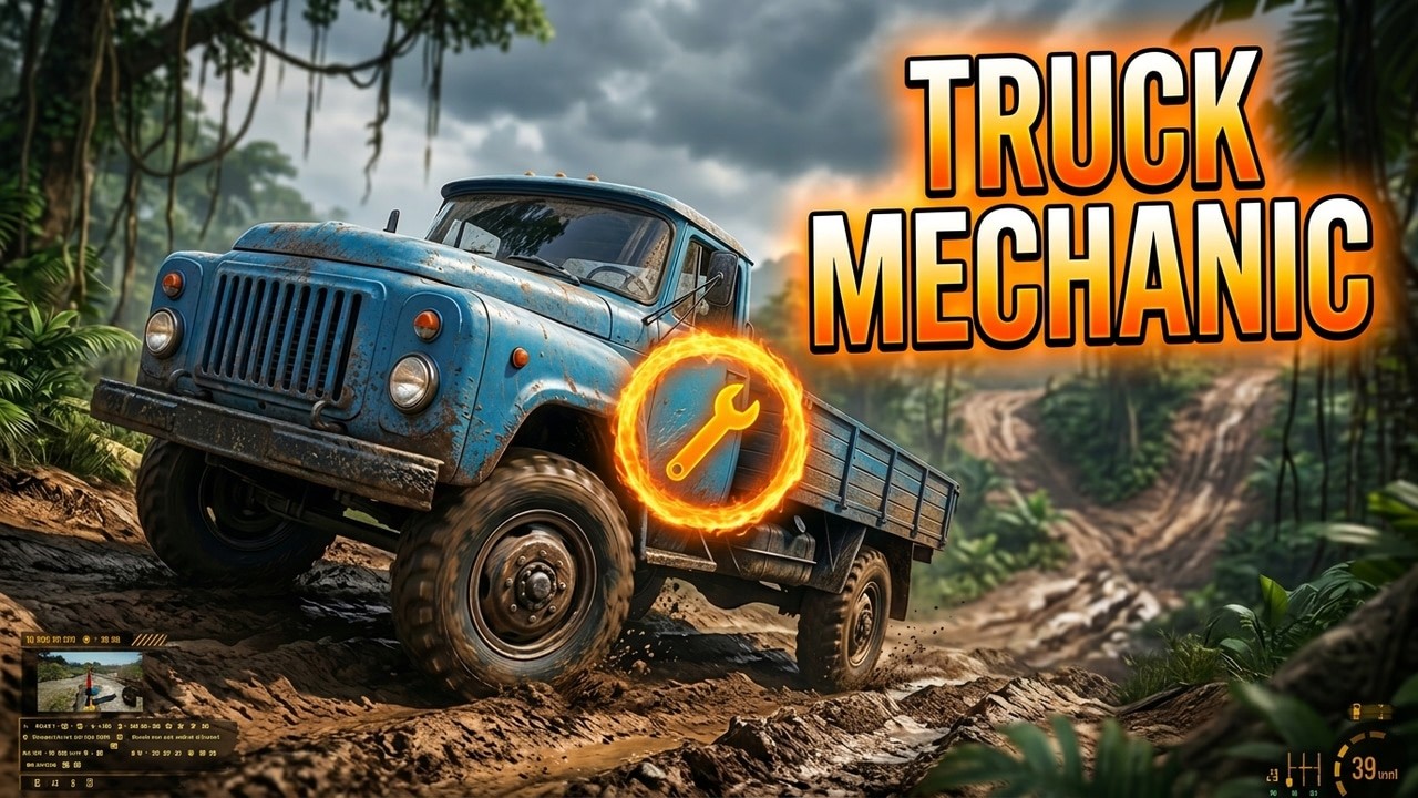 Extreme LKW Missionen in Truck Mechanic Dangerous Path angezockt