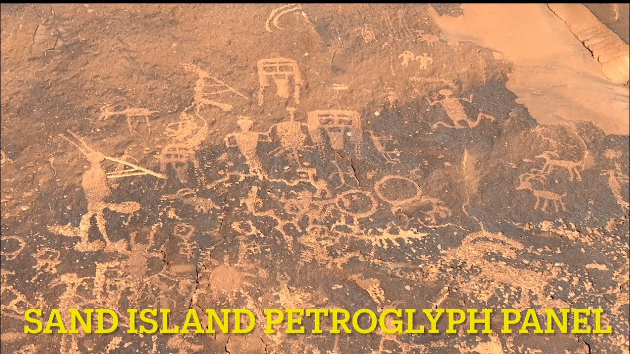 The incredible Sand Island petroglyph panel