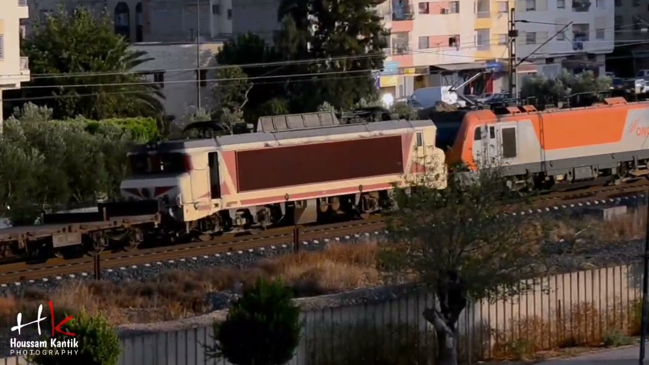 قطار نقل البضائع #oncf_train #train #railway #rail #fes #morocco