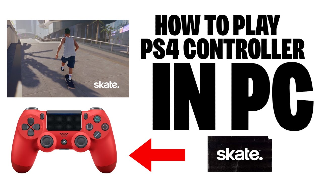 How to play Skate 4 with a PS4 controller on PC / como jugar Skate 4 con control de PS4 en PC