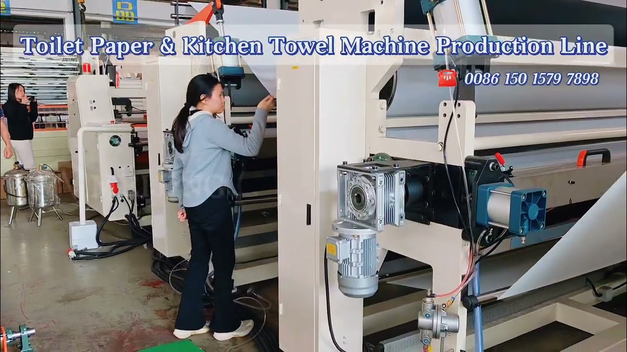 Europe toilet paper style making machine production line#tissuepapermachine 